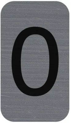 Immagine prodotto di Exacompta 67190E Cartello informativo autoadesivo 2,5x4,4 cm Look alluminio grigio