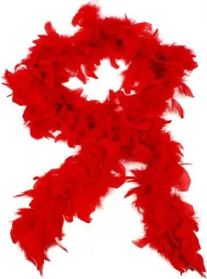 Produktbild von O45002 rot Damen Boa Federstola