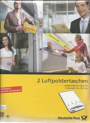 Produktbild von 2 Luftpolstertaschen 25 x 34,5 cm - braun - haftklebend