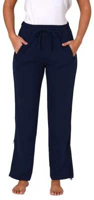 Produktbild von Damen Rehahose mit seitlichen 4-Wege Reißverschluß Jogginghose für Reha, Physio, Gipsbein ; marine , XS