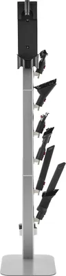 Produktbild von SucceBuy 126cm Staubsaugerständer für Dyson Modelle – Silberne Aufbewahrungshalterung