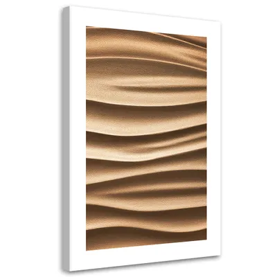 Immagine prodotto di Tela Beige Onde 3D 80x120 Feeby Beige quadro per la parete pronto per essere appeso