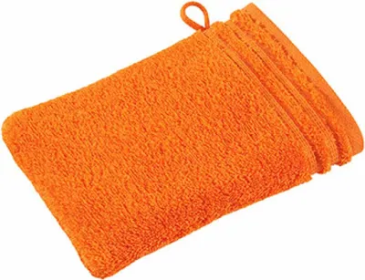 Produktbild von Vossen 114894 | Calypso Feeling Waschhandschuh / 22 x 16 cm - Farbe: Orange - Größe: 22 x 16 cm