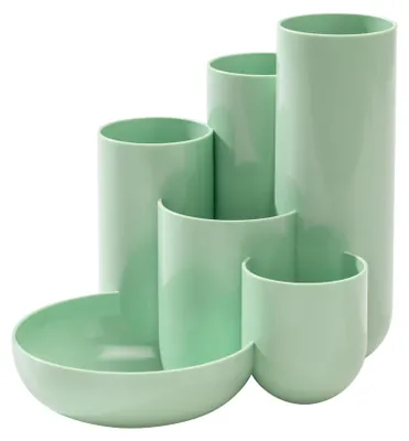 Productafbeelding van HAN 17480-805 HAN Schreibtisch-Organizer CAMPUS pastellgrün Polystyrol 5 Fächer 13,1 x 15,4 x 13,7 cm