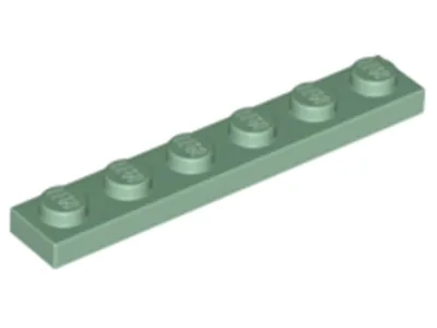 Produktbild von Lego® 1x6 Platte 3666 - 100 Stück Sandgrün