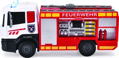 Produktbild von Dickie Toys Feuerwehr - Fire Rescue - Löschgruppenfahrzeug oder Drehleiterfahrzeug Löschgruppenfahrzeug