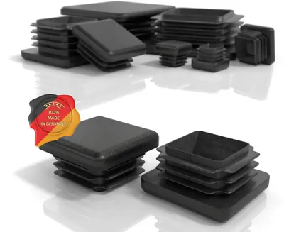 Produktbild von PD® Lamellenstopfen 35x35 mm Vierkantrohr - Endkappen Schwarz | 20 Stück