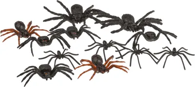 Produktbild von Spinnen Scherzartikel - Halloween Dekoration im 12er Set