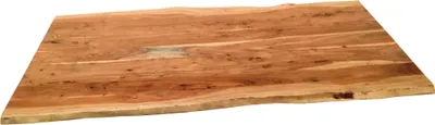 Produktbild von TPFLiving Tischplatte 180x90 cm Akazie massiv, gebeizt, lackiert und gewachst natur