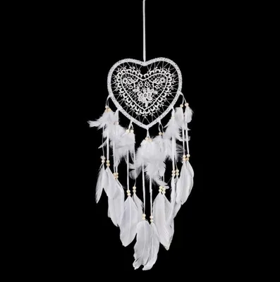 Produktbild von Traumfänger, Feder Dreamcatcher, Traumfänger mit LED Licht, Handgemachte Dream catcher für Kinder Schlafzimmer Wandbehang Dekoration Segen Geschenk und Wandbehang Wohnkultur Ornamente Handwerk