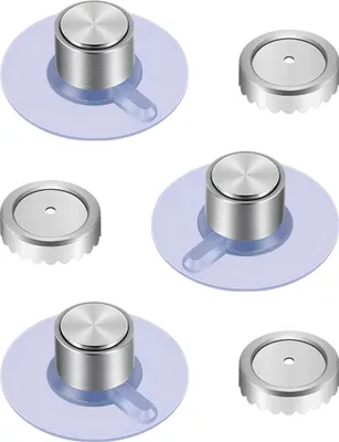 Produktbild von 3er Set Magnetischer Seifenhalter, ZYNERY Saugnapf – Starke Befestigung, Duschseifenhalter ohne Bohren, Edelstahl Magnet für Bad und Küche