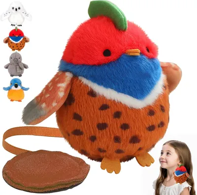 Produktbild von Plüsch Schulterpuppe, magnetisches Design, 15 x 16 x 5 cm, für Kinder und Erwachsene