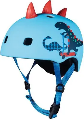 Zdjęcie produktu dla Micro Mobility Micro PC Helm 3D Scootersaurus, Kask otwarty, Skorupa twarda, System dopasowania zatrzasków, Matowy