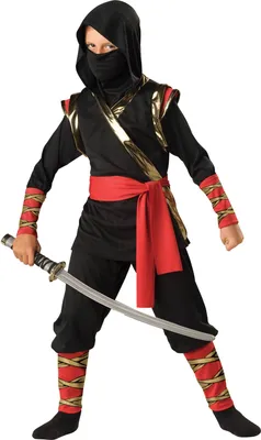 Produktbild von Ninja-Kostüm für Kinder - Deluxe 4 Jahre (99-104 cm)