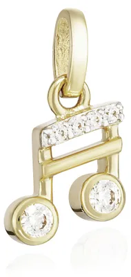 Produktbild von NKlaus Notenschlüssel-Kettenanhänger, 333er Gelbgold, 8 Karat, 10x7mm