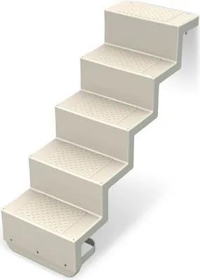 Produktbild von Pooltreppe Eleganz 60 I 5-stufig I Wandbefestigung - kurz I sand