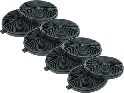 Produktbild von vhbw 8x Aktivkohlefilter Ersatz für ATLAN 301030600017 für Dunstabzugshaube - 11,8 cm