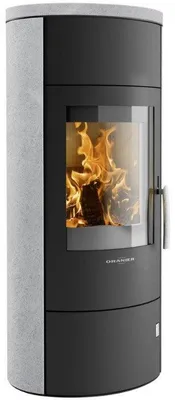 Produktbild von Oranier | Kaminofen | Polar W+ 2.0 | 6,5 kW | Stahl Schwarz, Speckstein