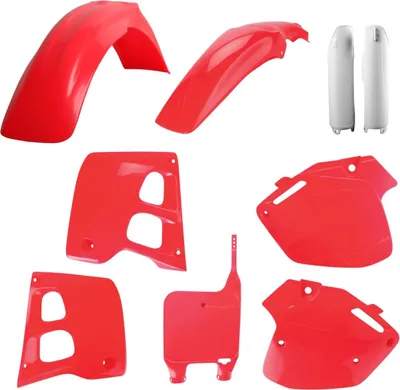 Produktbild von Satz Für Honda Cr 125 '91-'92 Cr 250 '90-'91 Kunststoffsatz Mit Lagabdeckungen (8394000001) Rot