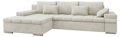 Produktbild von MIRJAN24 Ecksofa Bangkok, Stilvoll L-Form Sofa mit Schlaffunktion und Bettkasten, Wohnlandschaft (Seite: Links, Lumo 55)