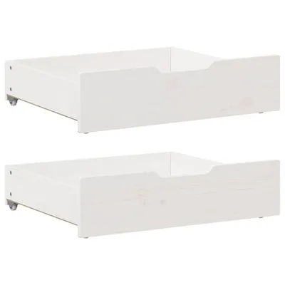 Obrázek produktu pro Zásuvky pod postel 2 ks bílé 75 x 55 x 17 cm masivní borovice