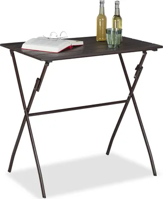 Produktbild von relaxdays Klappbarer Gartentisch Holz-Optik