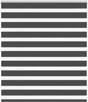 Produktbild von Doppelrollo Schwarz 130x100 cm Stoffbreite 125,9 cm Polyester