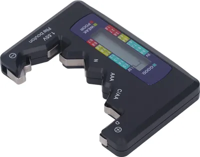 Obrázek produktu pro Spacnana Digitální tester baterií, ABS LCD displej Tester baterií pro 1,5 V 9 V (ČERNÝ)