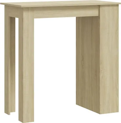 Obrázek produktu pro vidaXL Barový stůl s policí Dub Sonoma 102x50x103,5 cm Materiál dřeva