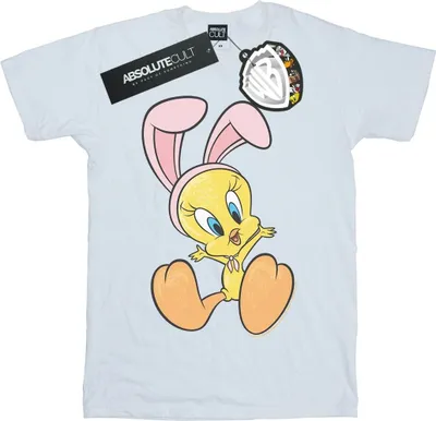 Produktbild von Looney Tunes - "Tweety Pie Bunny Ears" T-Shirt für Damen BI32442 (M) (Weiß)
