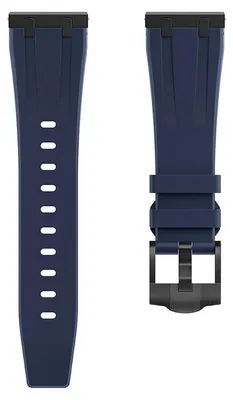 Produktbild von Silikonarmband für Huawei Watch GT6 Pro und GT5 Pro 46 mm - Smartwatch-Armband - Unisex - Schwarz-Blau