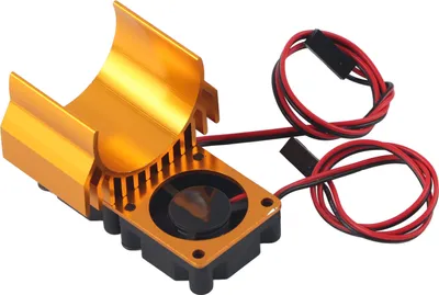Obrázok produktu pre 540 / 550 Motor Twin Chladiaci ventilátor Chladič s pre 1/10 mierka Elektrické RC Auto Gold