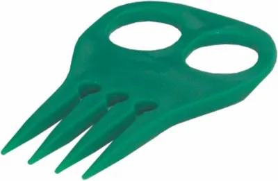 Produktbild von Kunststoff Einflechtkamm, mit 2 Fingerlöchern rot