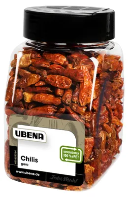 Produktbild von Ubena Chillies ganz kräftige Schärfe und ein tiefes Aroma 95g