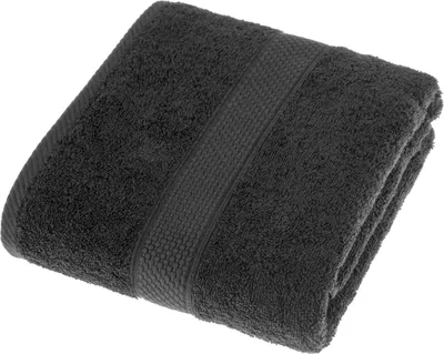 Produktbild von HOMESCAPES Frottee Duschtuch 100% Baumwolle 70x130cm – schwarz