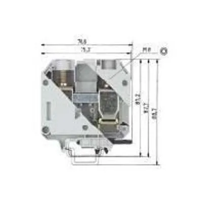 Produktbild von WIELAND ELECTRIC Durchgangsklemme WKN/U Nennquerschnitt 70 mm² 192 A 800 V