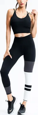 Imagen del producto de Conjunto deportivo con camiseta de tirantes tricolor, color , talla S