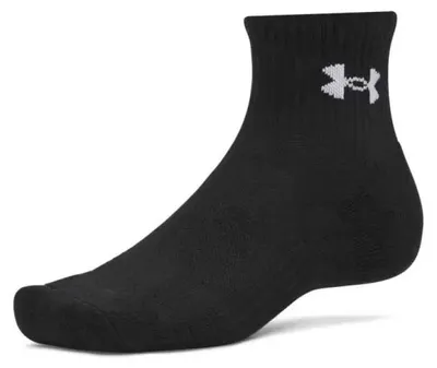 Immagine prodotto di Calzini Under Armour Performance Cotone Quarter, confezione da 3 paia, nero, taglie EU 42-47 1/2, nero, taglie EU 42-47 1/2