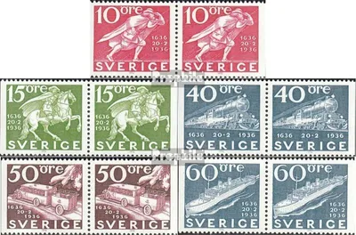 Produktbild von Briefmarken Schweden 1972 Mi 765Do/Du-769Do/Du Paare (kompl.Ausg.) postfrisch Stockholmia 74 (I)