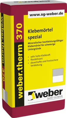 Produktbild von weber.therm 370 Klebemörtel spezial 30kg