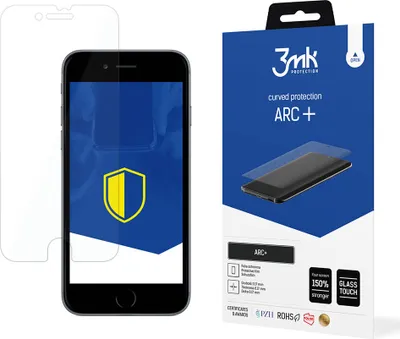 Produktbild von 3mk Display Schutzfolie ARC+ für Apple iPhone 7 0,17mm Self-Heal