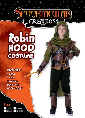 Robin Hood Deluxe Kostümset für Kinder, 8-teilig, Gr. Klein (5-7 J.)