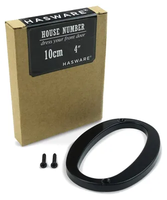 Produktbild von Hausnummernschild Zinklegerung, 10 cm, moderne Hausnummer für die Tür