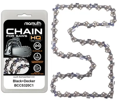 Produktbild von Sägekette 15cm 1,1mm 3/8" 28TG für Black+Decker BCCS320C1