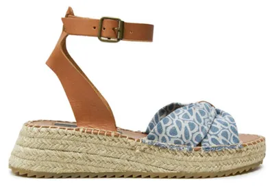 Produktbild von Damen-Espadrilles Pepe Jeans Kete Thelma auf Plateau, blau 37