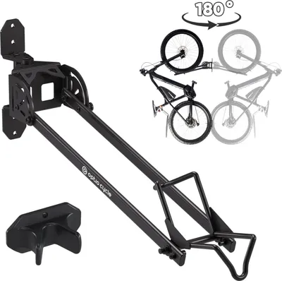 Produktbild von Optio Cycle Fahrrad Aufhängung für die Wand / Fahrrad Wandhalter 180 Grad Drehbar / Fahrrad Wandhalterung Garage / Fahrradhalterung Wand für Fahrrad Aufbewahrung Garage , Keller