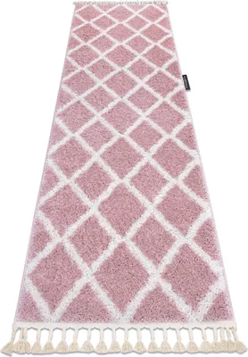 Produktbild von Teppich, Läufer BERBER TROIK rosa - in die Küche, Halle, Korridor Rosa 60x300 cm