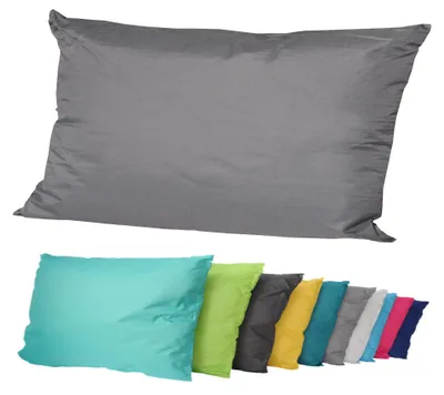 Produktbild von JACK Outdoor Lounge Kissen 30x50cm Dekokissen inkl. Füllung Wasserfest Sitzkissen Garten Stuhl Lotus Effekt, Farbe:Anthrazit
