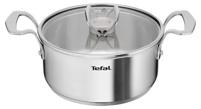 Image de Casserole en acier inoxydable Tefal Extreme E5294404 avec couvercle, 20 cm