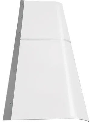 Obrázek produktu pro Stříška nad dveřmi - Zakřivená stříška pro venkovní dveře - Průhledná - 160 x 50 cm
